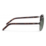 Prada - Prada Eyewear Collection - Occhiali Rettangolare - Nero Acciaio Lucido - Prada Collection - Prada Eyewear