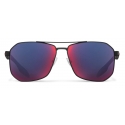 Prada - Prada Linea Rossa Eyewear Collection - Occhiali Geometriche - Nero Gommato - Prada Eyewear