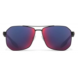 Prada - Prada Linea Rossa Eyewear Collection - Occhiali Geometriche - Nero Gommato - Prada Eyewear