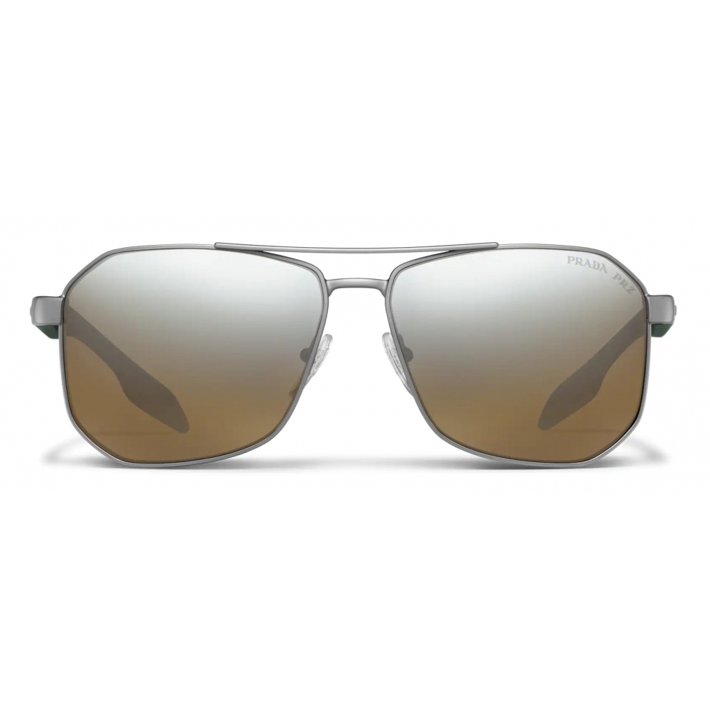 Prada - Linea Rossa Eyewear - Geometric - Rubberized Lead Gray - Prada Collection - Sunglasses - Prada Eyewear