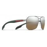 Prada - Prada Linea Rossa Eyewear Collection - Occhiali Geometriche - Piombo Gommato - Prada Eyewear