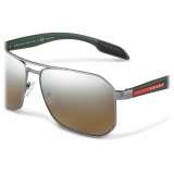 Prada - Prada Linea Rossa Eyewear Collection - Occhiali Geometriche - Piombo Gommato - Prada Eyewear