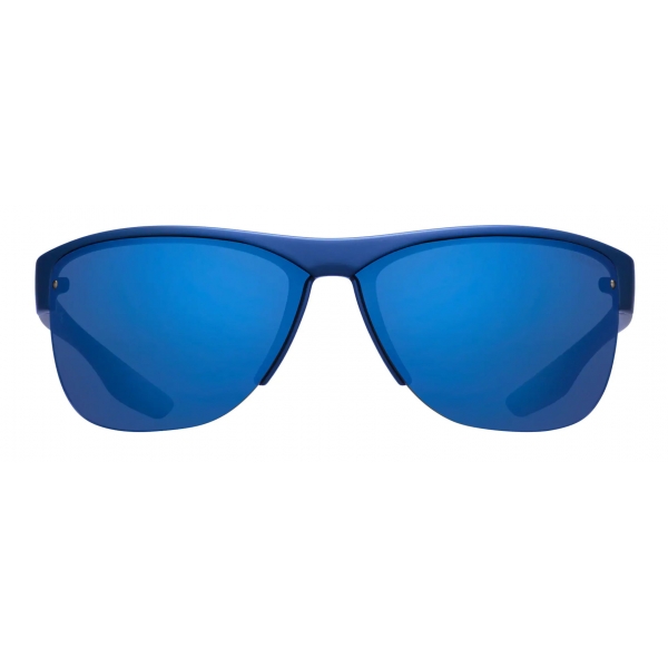Prada - Prada Linea Rossa Eyewear - Wraparound  - Rubberized Baltic Blue - Prada Collection - Sunglasses - Prada Eyewear