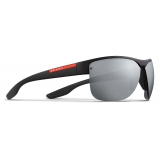 Prada - Prada Linea Rossa Eyewear - Wraparound  - Rubberized Black - Prada Collection - Sunglasses - Prada Eyewear
