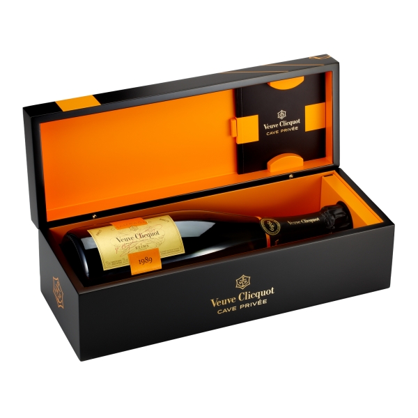 Veuve Clicquot Champagne - Cave Privée - 1989 - Cassa Legno - Pinot Noir - Luxury Limited Edition - 750 ml