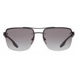 Prada - Prada Linea Rossa Eyewear - Semi-Rimless - Rubberized Black Gray - Prada Collection - Sunglasses - Prada Eyewear