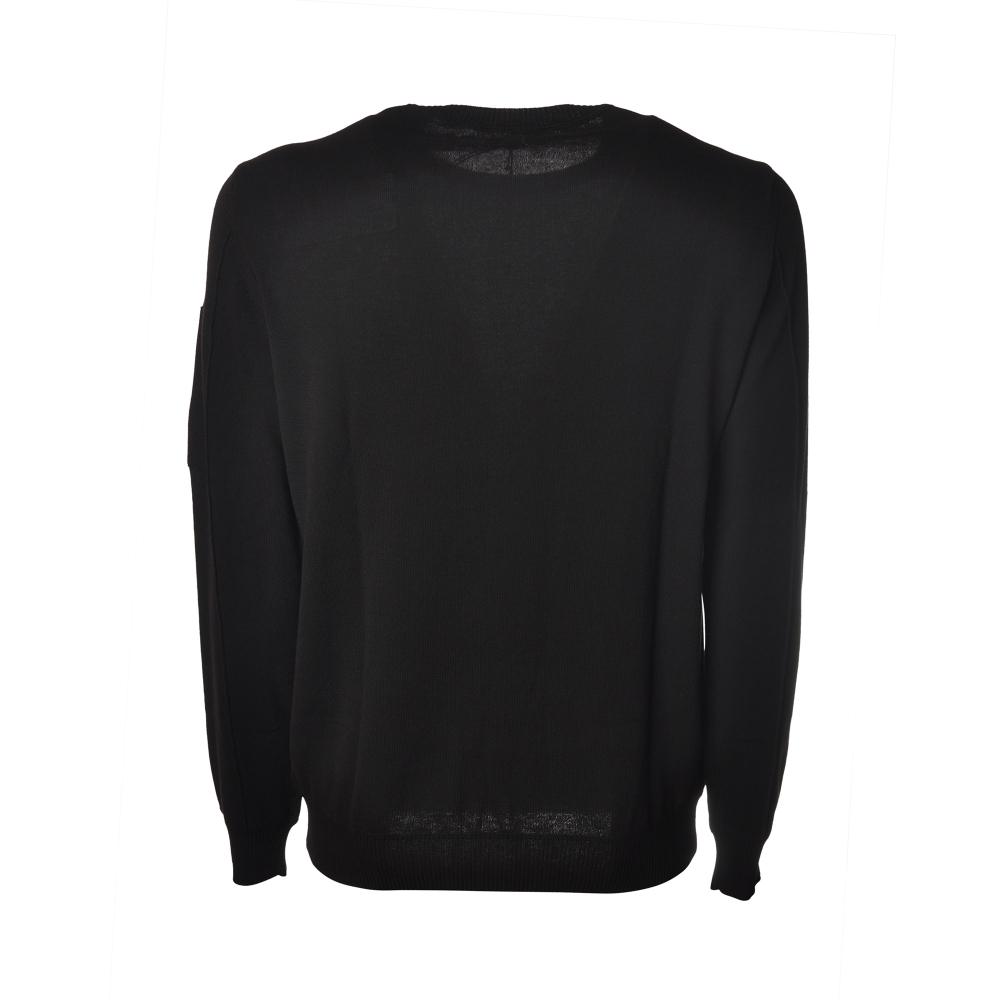 C.P. Company - Long Sleeve Crewneck Cotton Sweater - Black - Pullover - Luxury Exclusive Collection