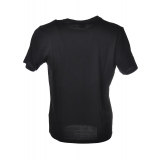 C.P. Company - T-Shirt Girocollo con Stampa Centrale - Nero - Luxury Exclusive Collection