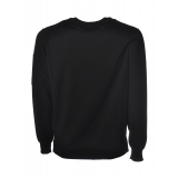 C.P. Company - Crewneck with Embossed Edges - Black - Sweater - Luxury Exclusive Collection
