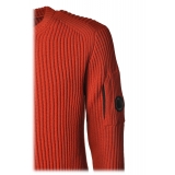 C.P. Company - Cannetté Crewneck - Orange - Sweater - Luxury Exclusive Collection