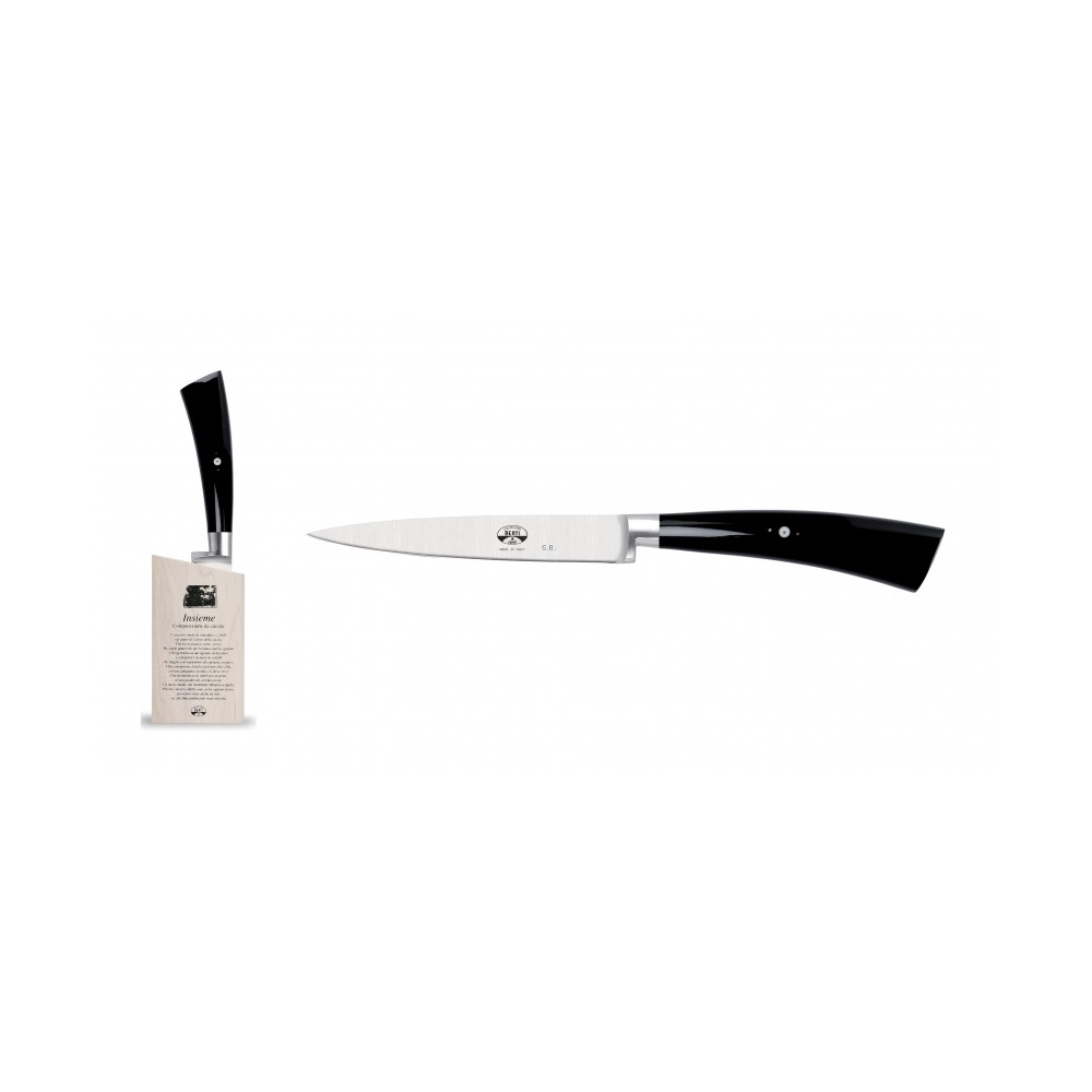 Coltellerie Berti - 1895 - Straight Paring Knife Set - N. 92515 - Exclusive Artisan Knives - Handmade in Italy