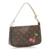 Louis Vuitton Vintage - Monogram Cerises Pochette Accessoires Bag - Brown - Monogram Leather Handbag - Luxury High Quality