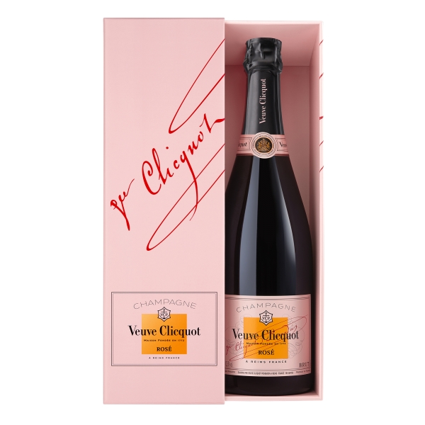 Veuve Clicquot Champagne - Rosé - Astucciato - Pinot Noir - Luxury Limited Edition - 750 ml