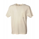 C.P. Company - T-Shirt Girocollo con Maxi Taschino - Bianco - Luxury Exclusive Collection