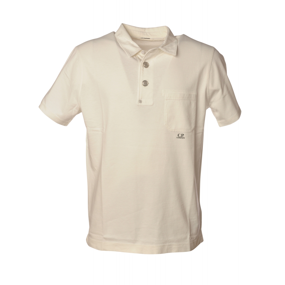 C.P. Company - Polo with Pocket - White - Luxury Exclusive Collection