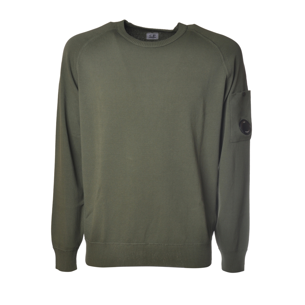 C.P. Company - Pullover Made of Cotton Crepe - Green - Sweater - Luxury Exclusive Collection