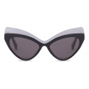 Moschino - Sunglasses with Triangular Lenses - Dark Grey - Moschino Eyewear
