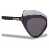 Moschino - Sunglasses with Triangular Lenses - Dark Grey - Moschino Eyewear