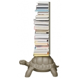Qeeboo - Turtle Carry Bookcase - Dove Grey - Qeeboo Bookcase by Marcantonio - Furnishing - Home