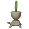 Qeeboo - Turtle Carry - Dove Grey - Qeeboo Planter and Champagne Cooler by Marcantonio - Furnishing - Home