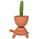 Qeeboo - Turtle Carry - Terracotta - Qeeboo Planter and Champagne Cooler by Marcantonio - Furnishing - Home