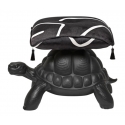 Qeeboo - Turtle Carry Pouf - Black - Qeeboo Pouf by Marcantonio - Furnishing - Home