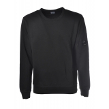 C.P. Company - Crewneck Sweatshirt with Logo - Black - Luxury Exclusive Collection