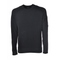 C.P. Company - Sponge Effect Crewneck Sweater - Blue - Sweater - Luxury Exclusive Collection