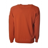 C.P. Company - Pullover Made of Cotton Crepe - Orange - Sweater - Luxury Exclusive Collection
