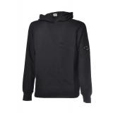 C.P. Company - Hooded Sweatshirt with Logo - Blue - Luxury Exclusive Collection