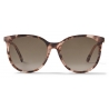 Jimmy Choo - Ilana - Pink Havana Oval-Frame Sunglasses With Copper Gold JC Emblem - Jimmy Choo Eyewear