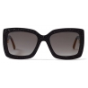Jimmy Choo - Viv - Black Swarovski Crystal Square-Frame Sunglasses - Jimmy Choo Eyewear