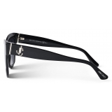 Jimmy Choo - Jan - Black Square-Frame Sunglasses with JC Lense Logo - Jimmy Choo Eyewear