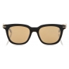 Jimmy Choo - Amos - Black Square Sunglasses with Silver Mirror Lenses - Jimmy Choo Eyewear