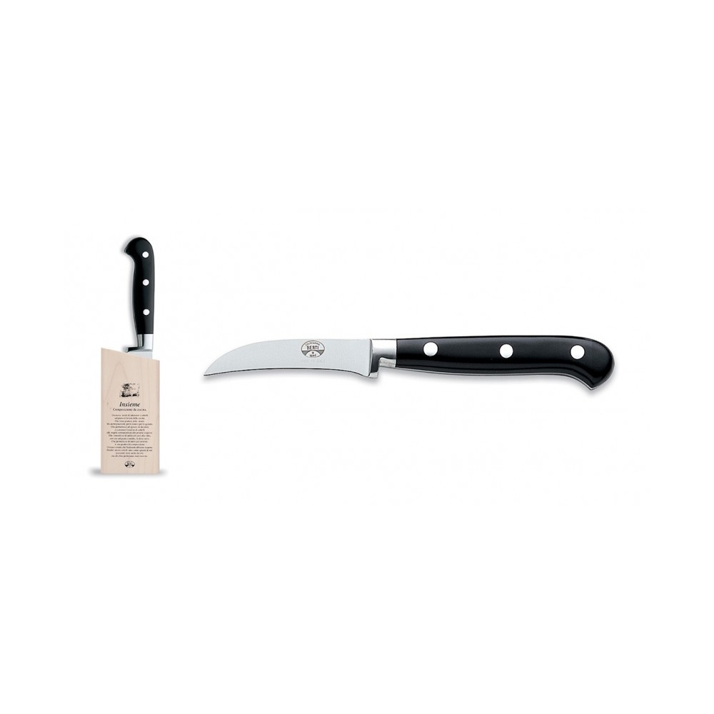 Coltellerie Berti - 1895 - Curved Paring Knife Set - N. 9876 - Exclusive Artisan Knives - Handmade in Italy