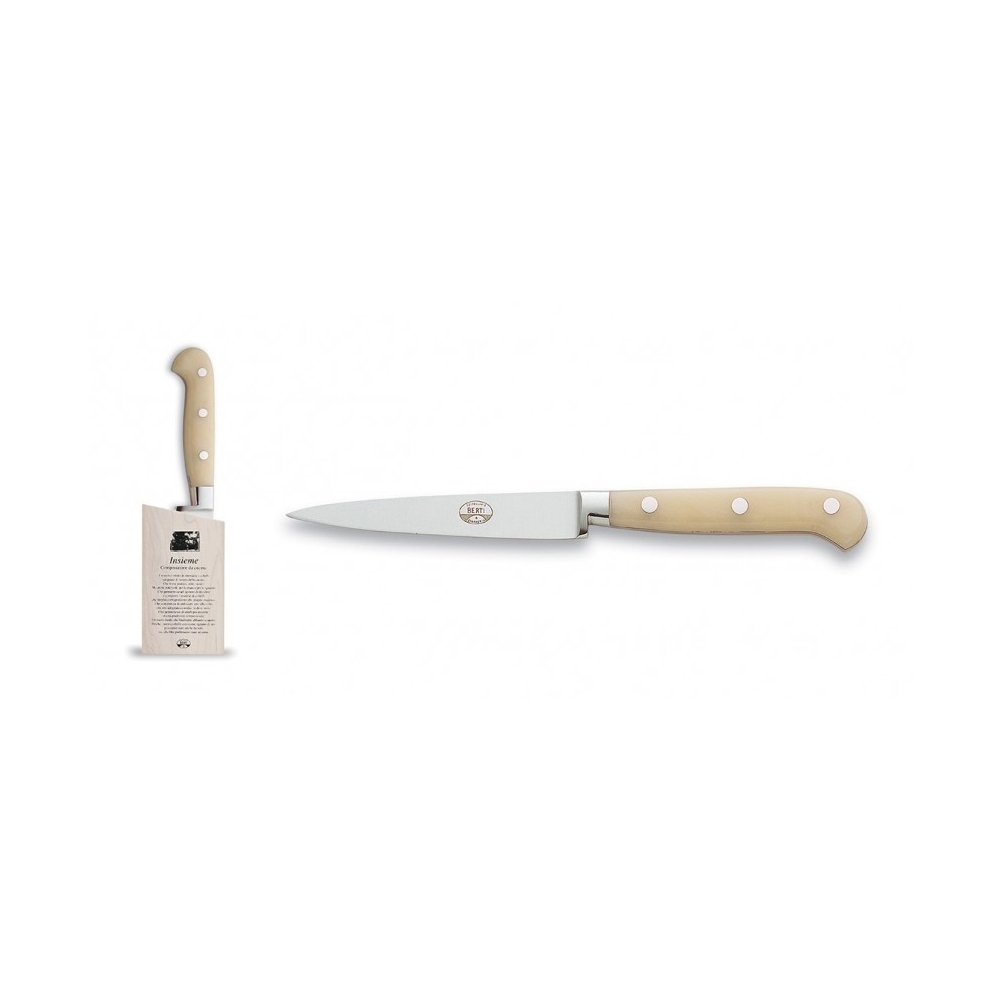 Coltellerie Berti - 1895 - Straight Paring Knife Set - N. 9905 - Exclusive Artisan Knives - Handmade in Italy