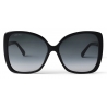 Jimmy Choo - Becky - Occhiali da Sole Oversize Neri con Decorazioni in Cristalli Swarovski - Jimmy Choo Eyewear