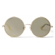 Jimmy Choo - Goldy - Occhiali da Sole Rotondi Dorati con Decorazioni in Cristalli Swarovski - Jimmy Choo Eyewear