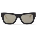 Jimmy Choo - Dude - Black Square-Frame Sunglasses with Textured Temples - Jimmy Choo Eyewear