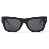 Jimmy Choo - Dude - Black Square-Frame Sunglasses with Textured Temples - Jimmy Choo Eyewear