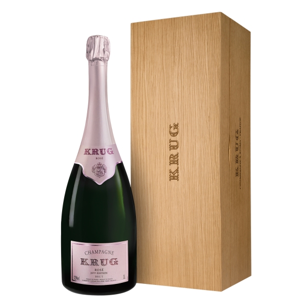 Krug Champagne - Rosé - Jéroboam - Wood Box - Pinot Noir - Luxury Limited Edition - 3 l