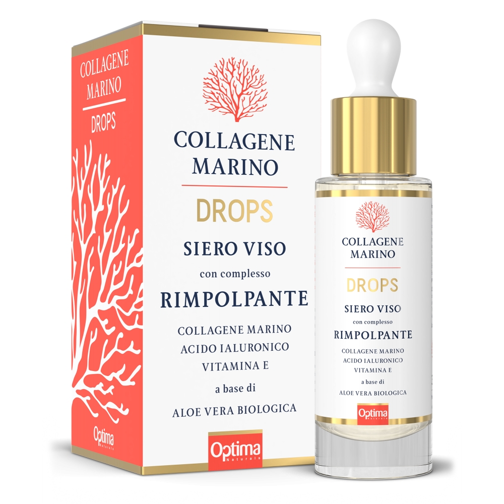 Optima Naturals - Marine Collagen Drops Face - Bio Anti Aging Treatment - Natural Lifting Effect