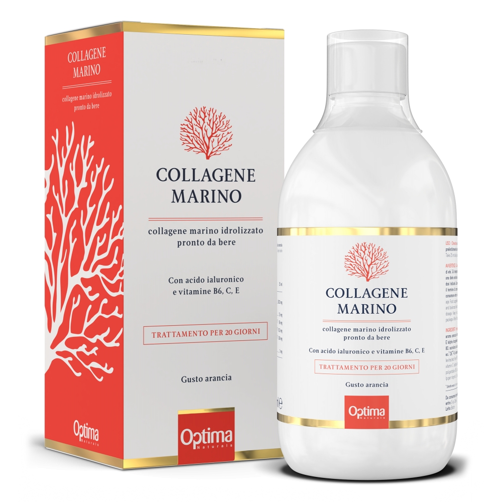 Optima Naturals - Hydrolyzed Liquid Marine Collagen - Bio Anti Aging Treatment - Natural Lifting Effect
