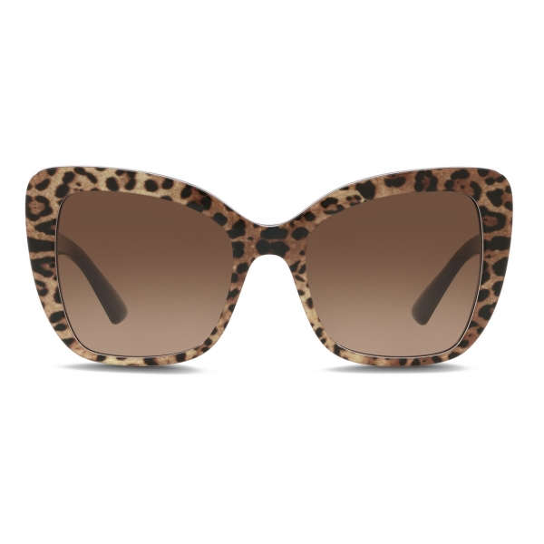 Dolce & Gabbana - Occhiale da Sole Half Print - Stampa Leo - Dolce & Gabbana Eyewear