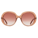 Chloé - Occhiali da Sole Ovali da Donna Esther in Materiale di Origine Bio - Peach - Chloé Eyewear