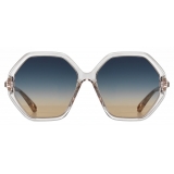 Chloé - Esther Octagonal Sunglasses for Women in a Bio-based Material - Light Pink Nude - Chloé Eyewear