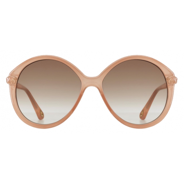 Chloé - Occhiali da Sole Ovali da Donna Billie in Materiale di Origine Bio - Nude Marrone - Chloé Eyewear