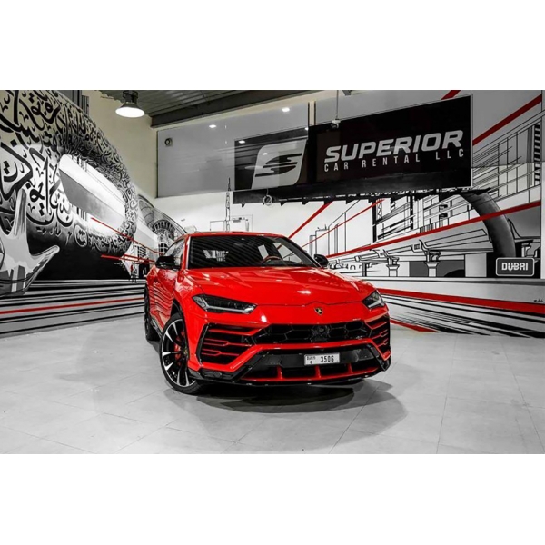 Superior Car Rental - Lamborghini Urus - Red - Exclusive Luxury Rent