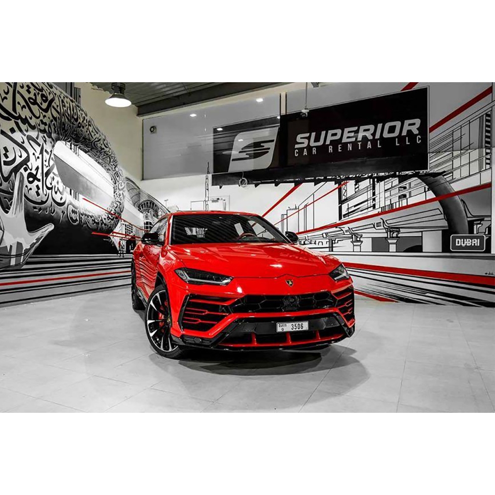 Superior Car Rental - Lamborghini Urus - Rosso - Exclusive Luxury Rent