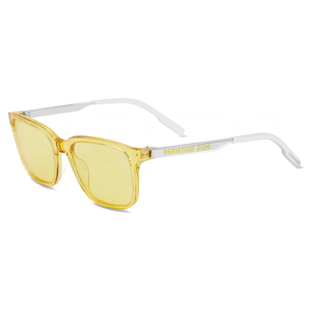 Dior Yellow Square Ladies Sunglasses DIORCOLORQUAKE140G  Walmartcom